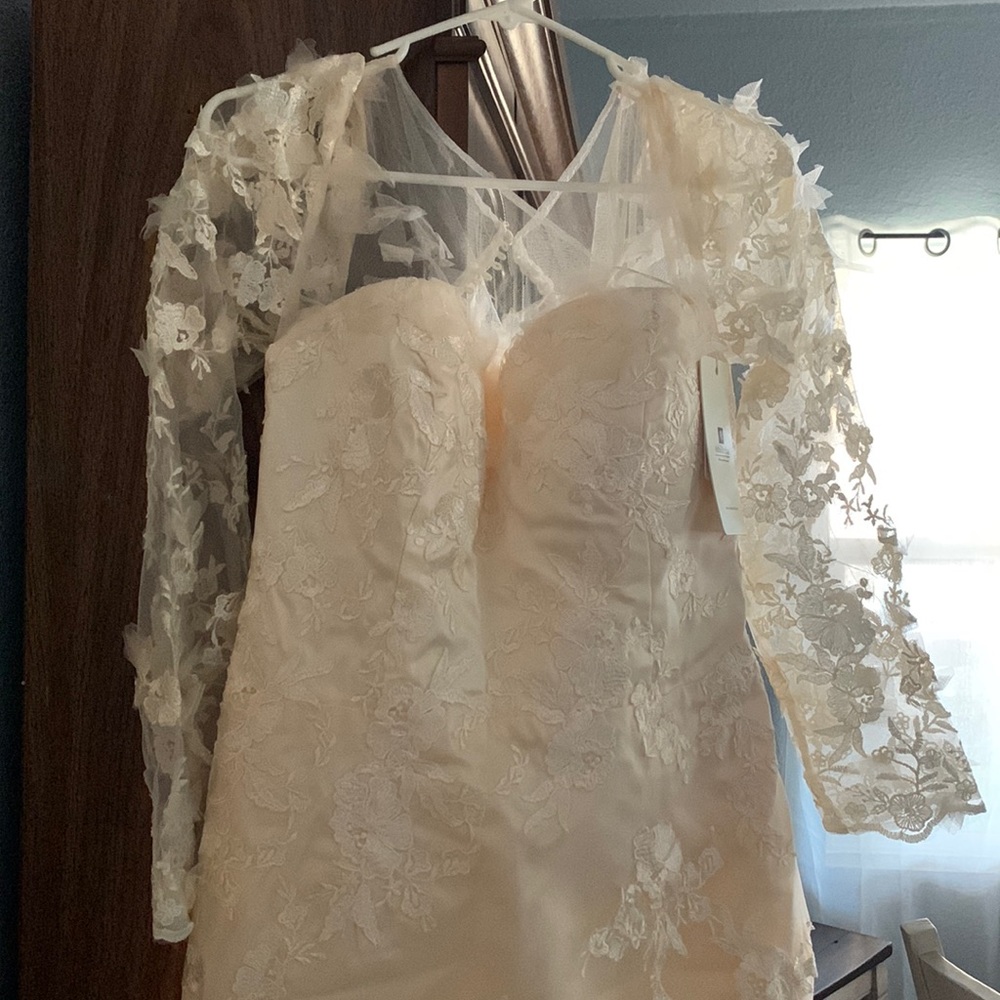 champagne wedding dress